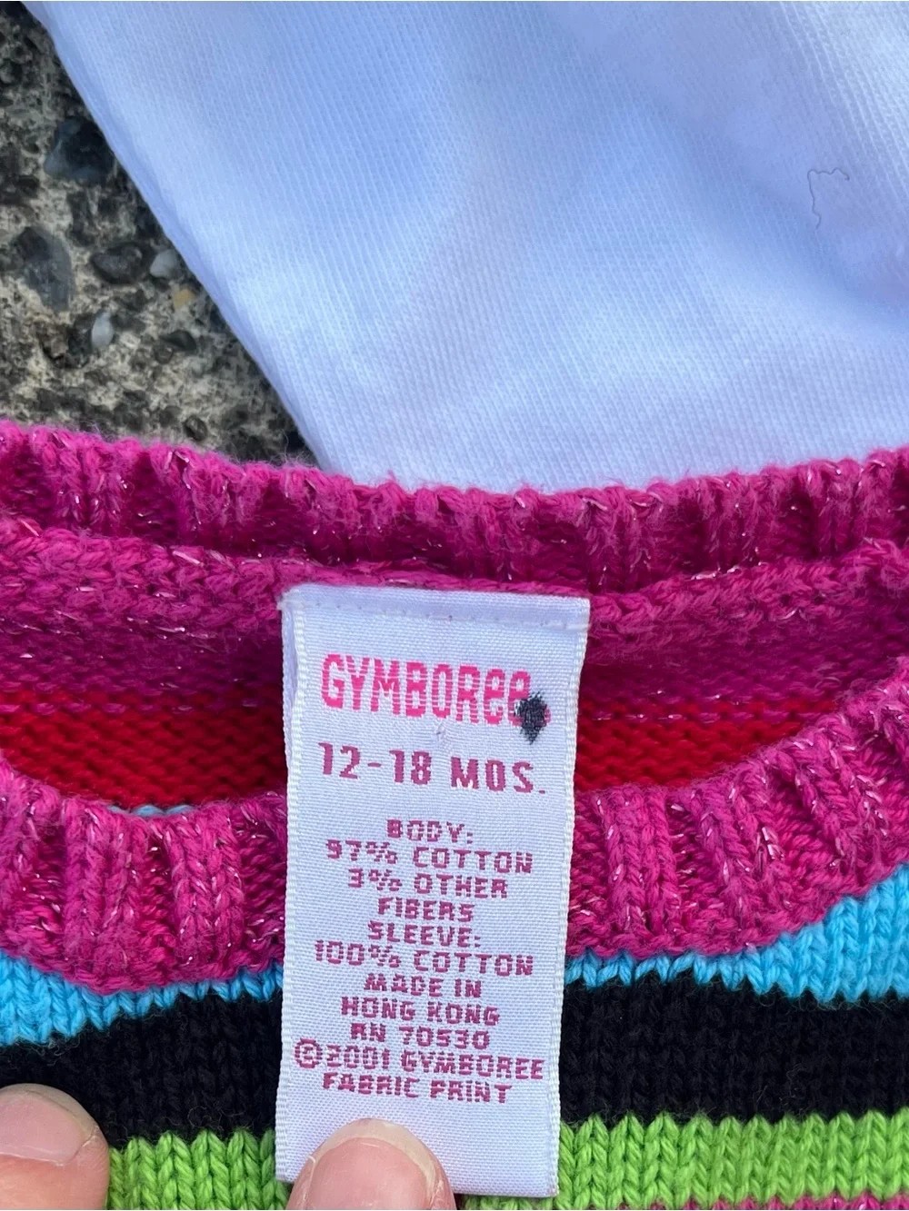 ♥️💙Gymboree Multi-Color Striped Zip Cardigan